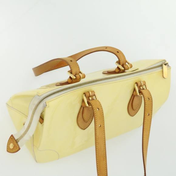 LOUIS VUITTON Monogram Vernis Rosewood Avenue Hand Bag Pearl M93507 Auth 30815 - Picture 6 of 10